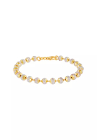 HABIB HABIB Oro Italia 916 Beads Planet White and Yellow Gold Bracelet GW3167(5)-BI (22K Gold)