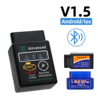 2023 Newest OBD2 Car Scanner Mini Elm327 Diagnostic Adapter Tester Bluetooth V1.5 OBD car diagnostic tool for Android IOS