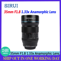 SIRUI 35mm F1.8 1.33x Anamorphic Camera Lens APS-C Manual Focus Lens For Nikon Z Sony E Canon RF/EF-M FujiFilm X L Mount Cameras