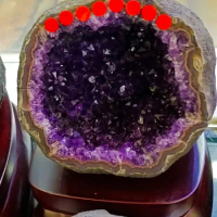 1pc Natural Amethyst Geode Quartz Cluster Crystal Specimen Energy Healing reiki decoration