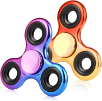 Fidget Spinner 2 Pack Stress Reduction and Anxiety Relief Hand Spinner Ultra Stainless Steel Bearing