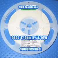 1 Reel 0402 47R 47 Ohm 5% 1/16W SMD resistance 10000PCS/Reel