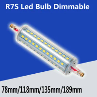 10pcs Dimmable free shipping 15w R7S led SMD3528 72LEDS 85-265v Spotlight Led lamp Light Downlight Led Bulbs Warm/Cool White