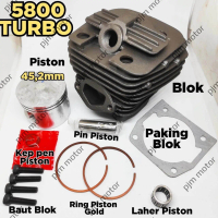 TURBO 5800 CYLINDER BLOCK BLOK BORING MESIN CHAIN SAW SENSO SINSO MINI 58 CC TANIKA