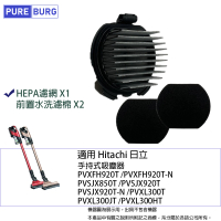 【PUREBURG】適用Hitachi日立手持吸塵器PVXFH920T PVSJX920T PVXL300JT 濾網耗材
