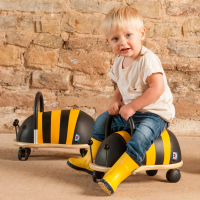 【Wheely Bug】扭扭滑輪車-嗡蜜蜂 簡易包裝(動物造型學步嚕嚕車 兒童滑步車)