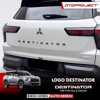 Otoproject - Logo Destinator Mitsubishi Xforce GLS Exceed Glossy Black | Emblem Huruf Bagasi Belakan