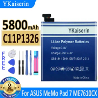 New YKaiserin 5800mAh OEM Battery C11Pn5H ME5Pn51 For ASUS Google For Nexus 7" 2nd Gen ME571 ME571KL C11P1326 + Free Tools