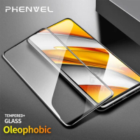 2pcs Protective Glass For Xiaomi Poco F3 gt Full Cover Screen Protector For Poco X3 GT M3 Pro Oleophobic Tempered Glass