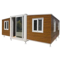 Expandable House Modular Micro Prefabricated 20ft/40ft Container Floor Plan 40ft Expandable Container House with 3 Bedroom Resid