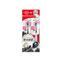 【Colgate 高露潔】Cushion Clean備長炭牙刷2入(氣墊刷毛/顏色隨機)