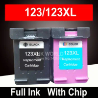 for HP 123 XL 123xl Cartridge Ink For Deskjet 2130 3630 3632 3639 2620 2630 Russian Printer Cartridges
