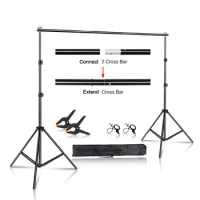 Backdrop Support Background Stand Photo Studio Light Tripod Photography Green Screen Backdrops Birthday ChromaKey Weight Bags