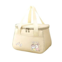 CB4 Square Cooler Bag Premium Tas Bekal Makan Rabbit Happy Too Box Makanan Aluminium Foil Baby Bayi 