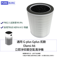 【PUREBURG】適用 G-plus拓勤Gplus Olansi A6 立即淨抑菌空氣清淨機 副廠替換用濾網