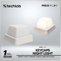 Press Play Keycap Night Light Lampu Meja Unik Keyboard
