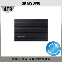 【SAMSUNG 三星】T7 Shield 4TB USB 3.2 Gen 2移動固態硬碟 星空黑(MU-PE4T0S/WW)