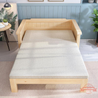實木沙發床可折疊兩用床多功能客廳書房陽臺1.2小戶型1.5雙人1.8
