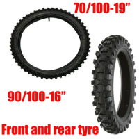 Front 70/100-19 +Rear 90/100-16 Tyre Tube For Honda XR100 CRF150 Big Wheel CR85 CR80 YZ85 Dirt Pit Bik