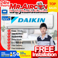 DAIKIN R32 WIFI Non Inverter FTV 1.0HP 1.5HP 2.0HP 2.5HP Air Conditioner Aircon With Ionizer Special