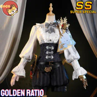 CoCos-SS Game Identity V Golden Ratio Painter Cosplay Costume Game Identity V Cos Edgar Valden Golden Ratio Costume and Wig