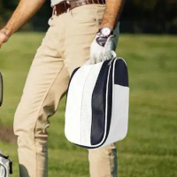 Breathable Zippered Shoes Carrier Case Golf Shoes Carry Bag Sport Shoes Bag Golf Accessories For Cycling Golf Travel Gym Dancing