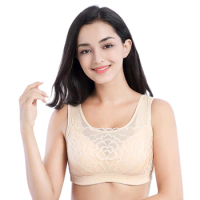 Free shipping breast shape bra mastectomy women bra designed for silicone breast bra + pair of water drop pads