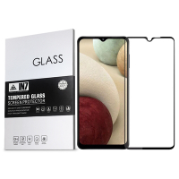 IN7 Samsung Galaxy M12 (6.5吋) 高清高透光2.5D滿版9H鋼化玻璃貼-黑色