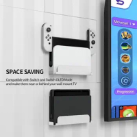 TV Box Wall Hanging Storage Support Mount Bracket for NS/NS OLED Game Console