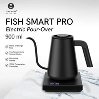 Timemore Kettle Fish Smart Pro 900ml Coffee Pour Over V60 - Teko Kopi Putih
