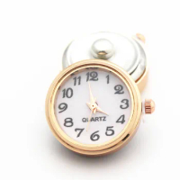 New Arrival 10pcs Mix 18mm Rose Gold Watch Snap Buttons Charms Fit Ginger Snap Bracelet Women Bangles Necklace Jewelry