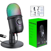 USB Microphone Studio Professional Condenser Microphone Gaming USB Microphone Desktop Condenser Podcast Microphone For Recording