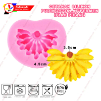Indomada Cetakan Fondant Silikon Buah Pisang 3.5 x 4.5 cm DIY 3D Fruit Banana Silicone Mold Coklat P