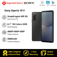 2023 Original Sony Xperia 10 V 5G Snapdragon 695 5G Factory Unlocked 6.1” 4K OLED Display 5000mAh Battery Android 13
