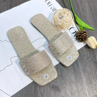 SanSan Dép NGANG TY Dép Lê Da Êm Mịn Lấp Lánh Đơn Giản Nhưng Sang Thời Trang