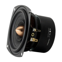 4 Inch Full Range Speaker 25W 4Ohm 8Ohm Audio Speaker Unit DIY 25mm Core Wool Fiber Anti Magnetic Monitor Loudspeakers 2PCS