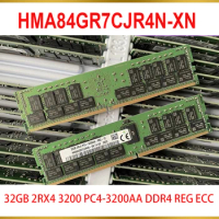 1Pcs 32GB 32G For SK Hynix RAM 2RX4 3200 PC4-3200AA DDR4 REG ECC HMA84GR7CJR4N-XN