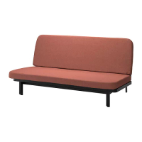 NYHAMN 三人座沙發床, 附獨立筒彈簧床墊/skartofta 紅色/棕色