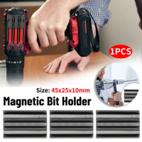 Magnetic Bit Holder Drill Bits Holder for Milwaukee Impact Drivers Organizer with Adhesive Powerful Magnet Drill Bit Small Stand