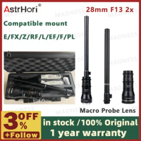 AstrHori 28mm F13 2x Macro Probe Lens Full Frame Specialty Lens Compatible with Sony E L Nikon F/Z Canon RF/EF Fuji XF PL Mounts