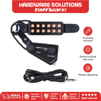 TAFFSTUDIO Pickup Gitar Akustik 12 Hole dengan Volume Control P-011