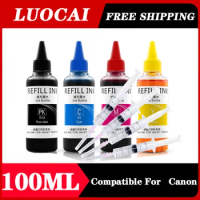 100ML Refill Dye Ink Kit For HP 802 803 805 680 2132 Ink printer black four-color ink
