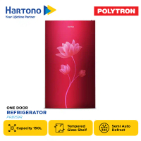 POLYTRON KULKAS 1 PINTU 1 DOOR REFRIGERATOR METALLIC PRB159R