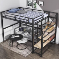 Loft wrought iron loft bed