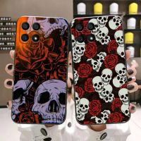 Phone Case For HUAWEI Honor 9X 9 8 8X Max 90 70 50 20 10 X7 X8 X9 X9A Y9 Lite Pro 5G Case Shell Capa Terror Gothic Fashion Skull