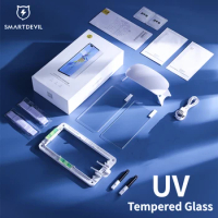 SmartDevil UV Tempered Glass for Xiaomi Mi 13 Ultra 13 Pro 12S 12Pro 11 Full Glue Screen Protector for Mi 10 10S Protective Film