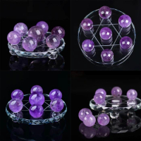 Natural Amethyst Seven Star Formation FengShui Natural Amethyst Ball Seven Star Formation Crystal Sphere Home Decor 7pcs ball