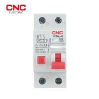 CNC YCB9L-40 Din Rail 36mm Phase-neutral Residual RCBO Current Circuit Breaker with Overcurrent Protection 6A/10A/16A/20A/25A