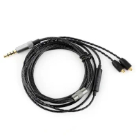 Upgrade Cable MMCX Pin with Microphone Earphone Is Suitable for Shure Se215/se425/se535/se846/UE900