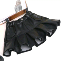 Rok Kulit Anak Perempuan Fashion Rapel Kekinian Gaya Korea dengan Desain Unik untuk Tampilan Stylish